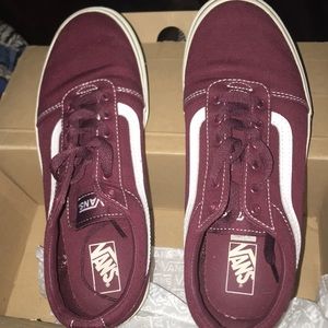 Basically New Maroon Vans